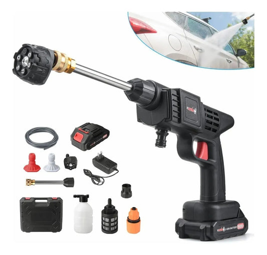 Hidrolavadora Doble Batería con Boquilla 6 Chorros